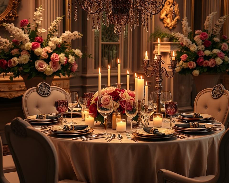 Luxe tafeldecoraties voor sfeervolle diners