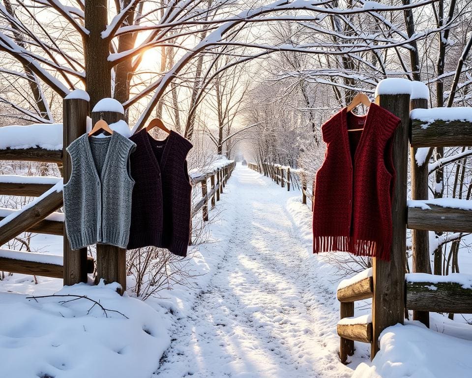 Warme vesten voor winterwandelingen