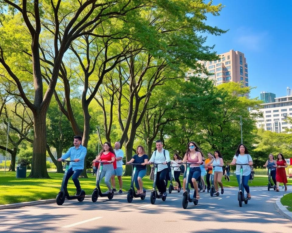 Duurzame mobiliteit met elektrische scooters