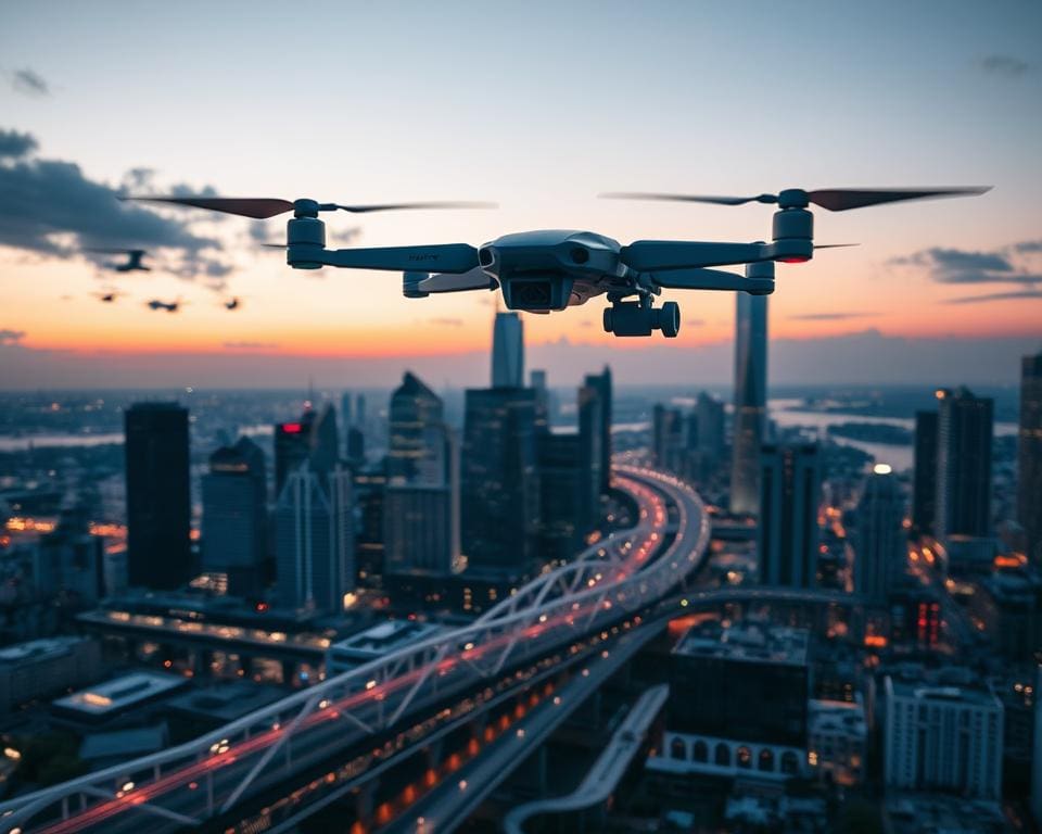 stedelijke infrastructuur bewaking met drones